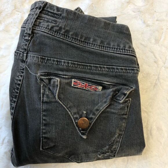 Hudson Flap Pocket Distressed Skinny Ankle Jeans - Women’s 27 - Picture 11 of 11
